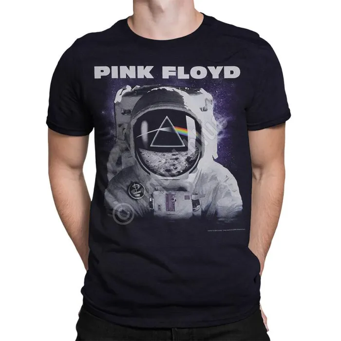 Liquid Blue TShirt Men Spaceman Black TShirt