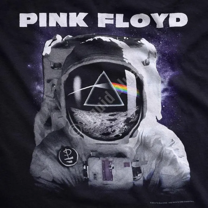 Liquid Blue TShirt Men Spaceman Black TShirt