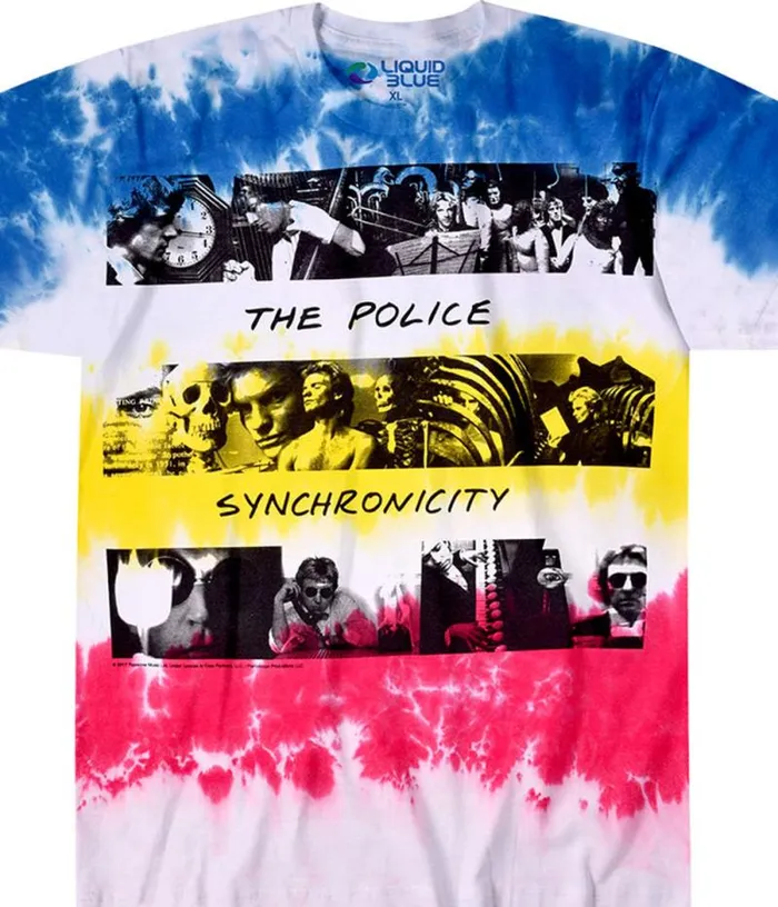Liquid Blue TShirt Men Synchronicity TieDye TShirt