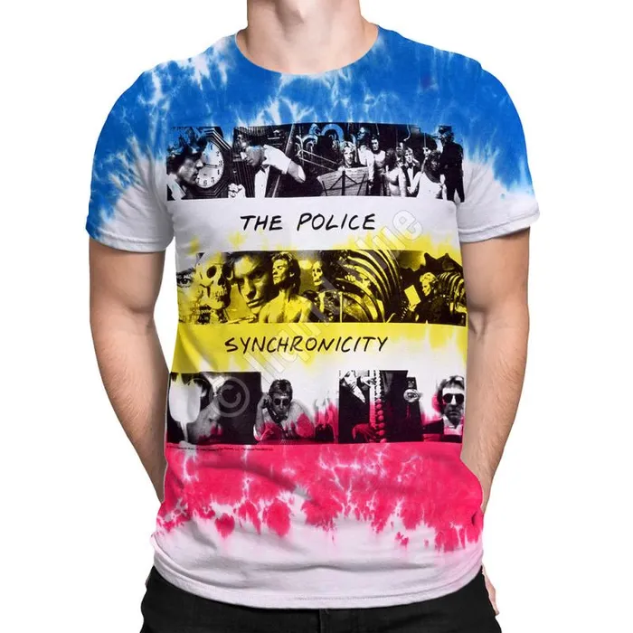 Liquid Blue TShirt Men Synchronicity TieDye TShirt