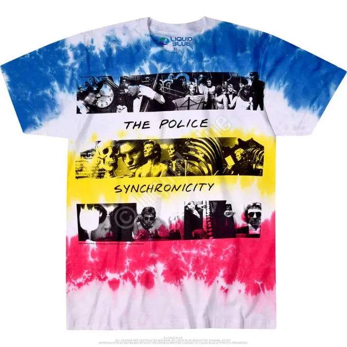 Liquid Blue TShirt Men Synchronicity TieDye TShirt