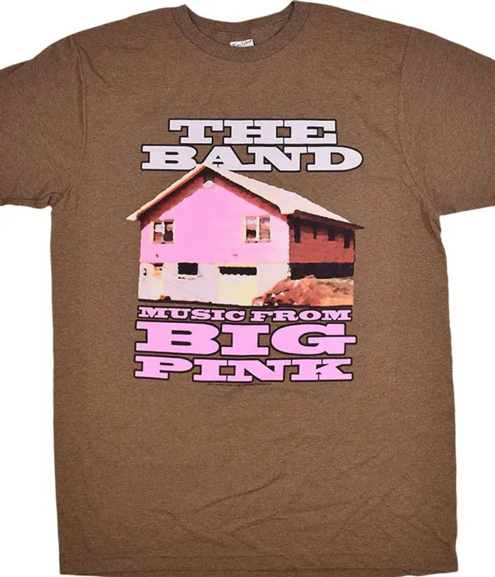 Liquid Blue TShirt Men The Band Big Pink Brown Heather TShirt
