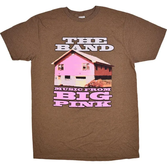 Liquid Blue TShirt Men The Band Big Pink Brown Heather TShirt