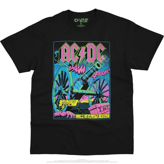 Liquid Blue TShirt Men TNT Blacklight Black TShirt