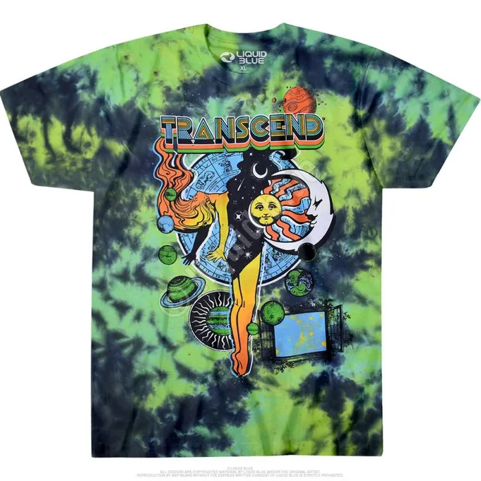 Liquid Blue TShirt Men Transcend TieDye TShirt