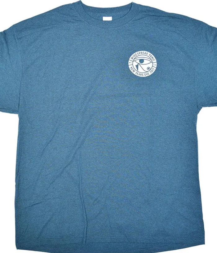 Liquid Blue TShirt Men Widespread Panic New Years Eve Cobra Blue TShirt