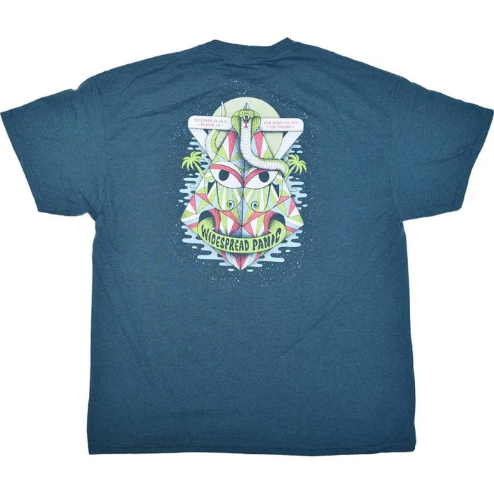 Liquid Blue TShirt Men Widespread Panic New Years Eve Cobra Blue TShirt