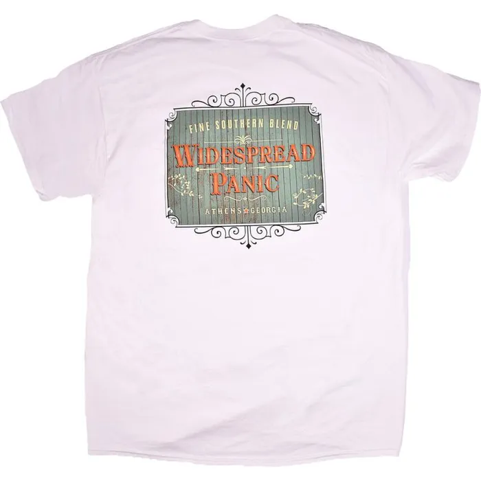 Liquid Blue TShirt Men Widespread Panic Southern Blend White TShirt