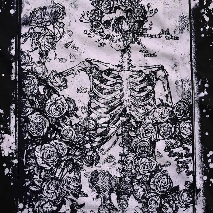 Liquid Blue TShirt Men Woodcut Havok Black TShirt