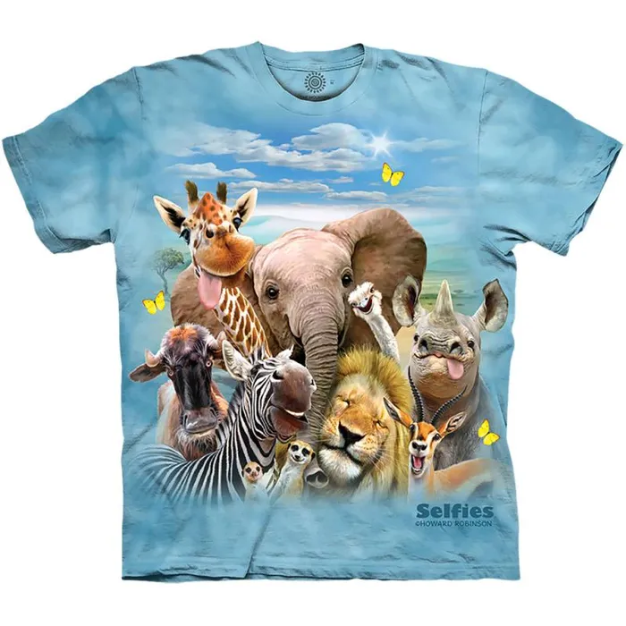 Liquid Blue Youth Kids African Selfie Kids039 TShirt