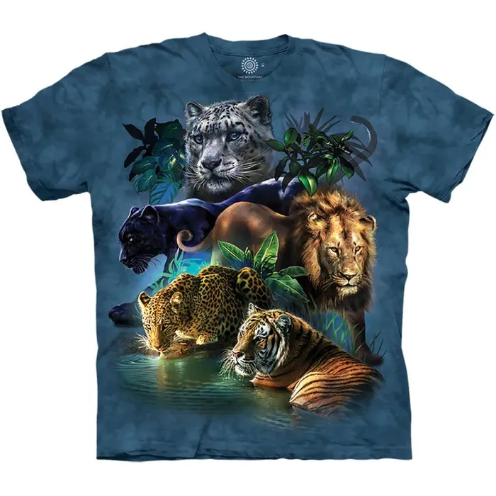 Liquid Blue Youth Kids Big Cats Jungle Kids039 TShirt