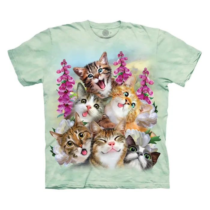 Liquid Blue Youth Kids Kittens Selfie Kids039 TShirt
