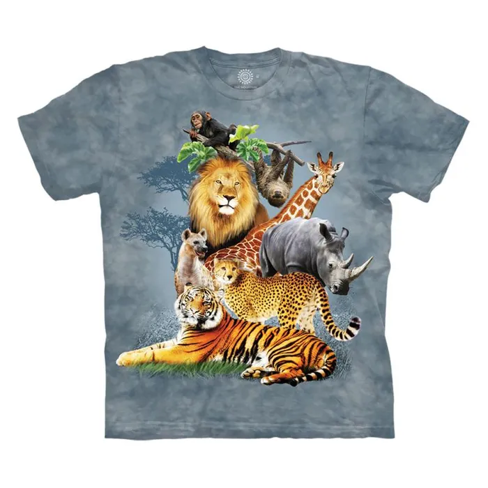 Liquid Blue Youth Kids Safari Collage Kids039 TShirt