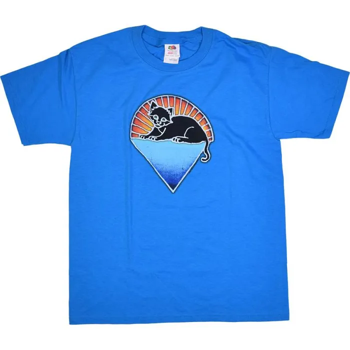 Liquid Blue Youth Kids Steal Your Kitty Youth Blue TShirt