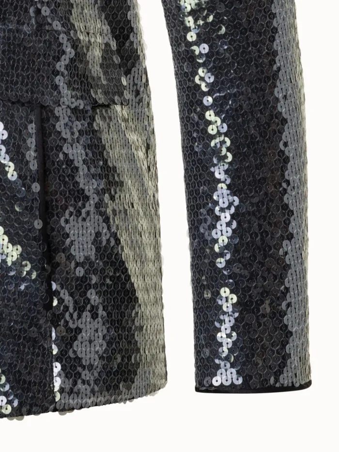 Liquid Sequins Jacket Black Women Akris Jackets