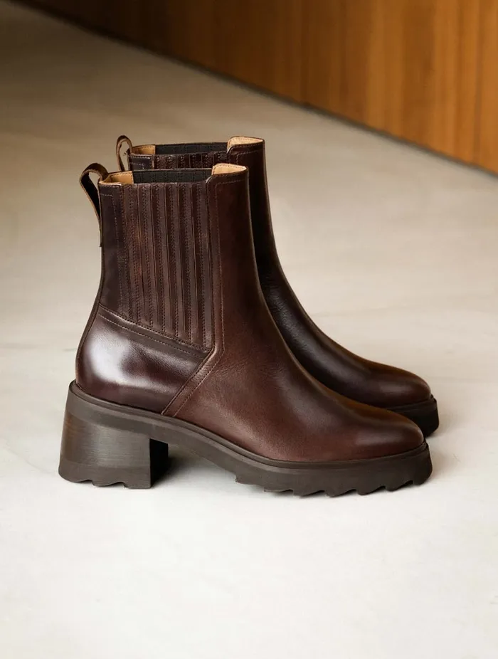 Lison Irish Coffee Women Bobbies Ankle Boots