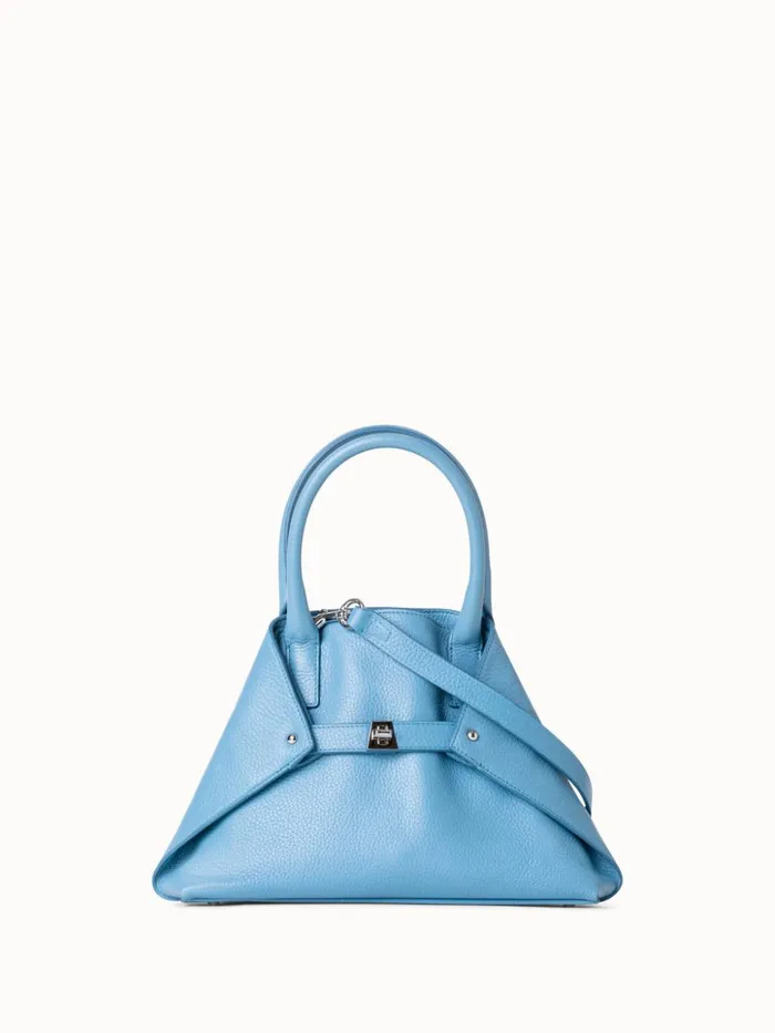 Little Ai Messenger Bag In Leather Sky Women Akris Top Handle Bags