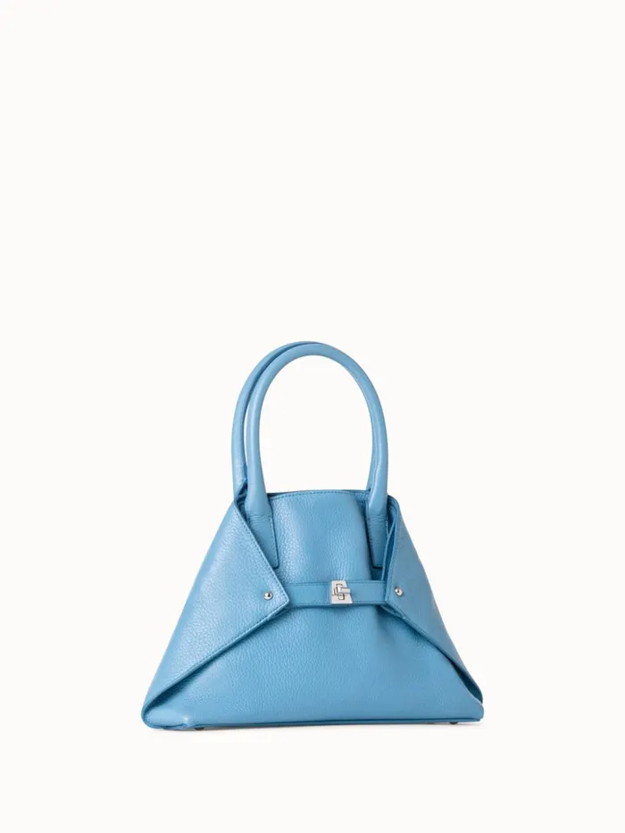 Little Ai Messenger Bag In Leather Sky Women Akris Top Handle Bags