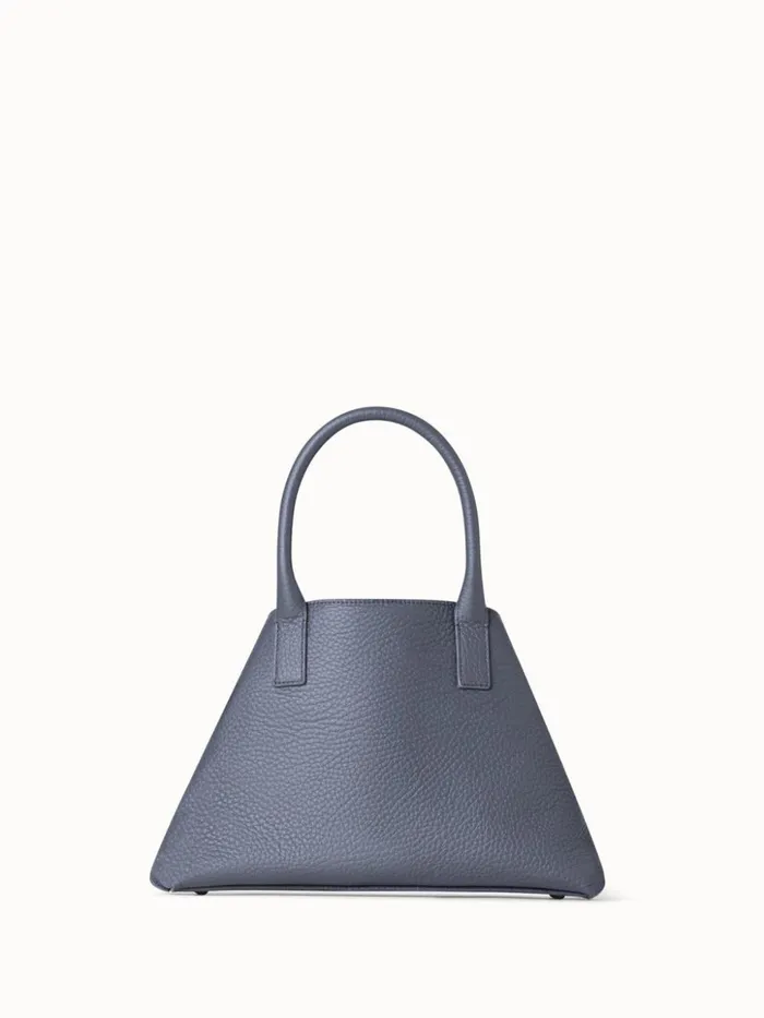 Little Ai Top Handle Bag In Leather Grey Stone Women Akris Top Handle Bags