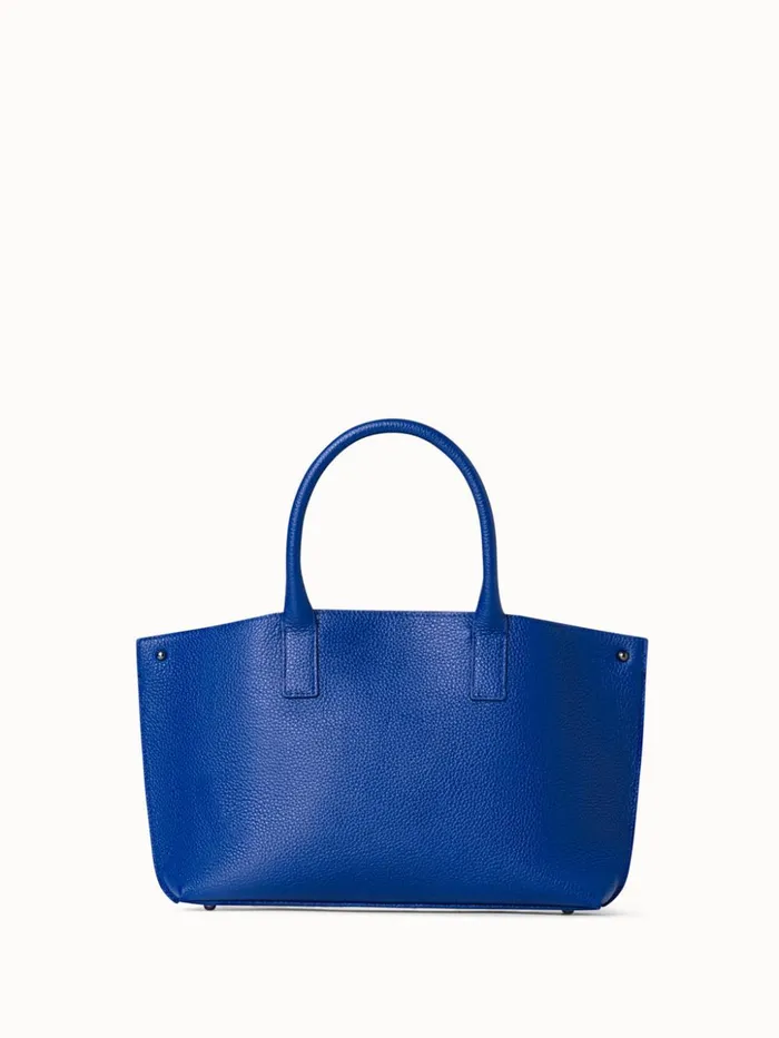 Little Ai Top Handle Bag In Leather Ocean Women Akris Top Handle Bags