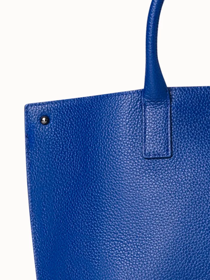 Little Ai Top Handle Bag In Leather Ocean Women Akris Top Handle Bags