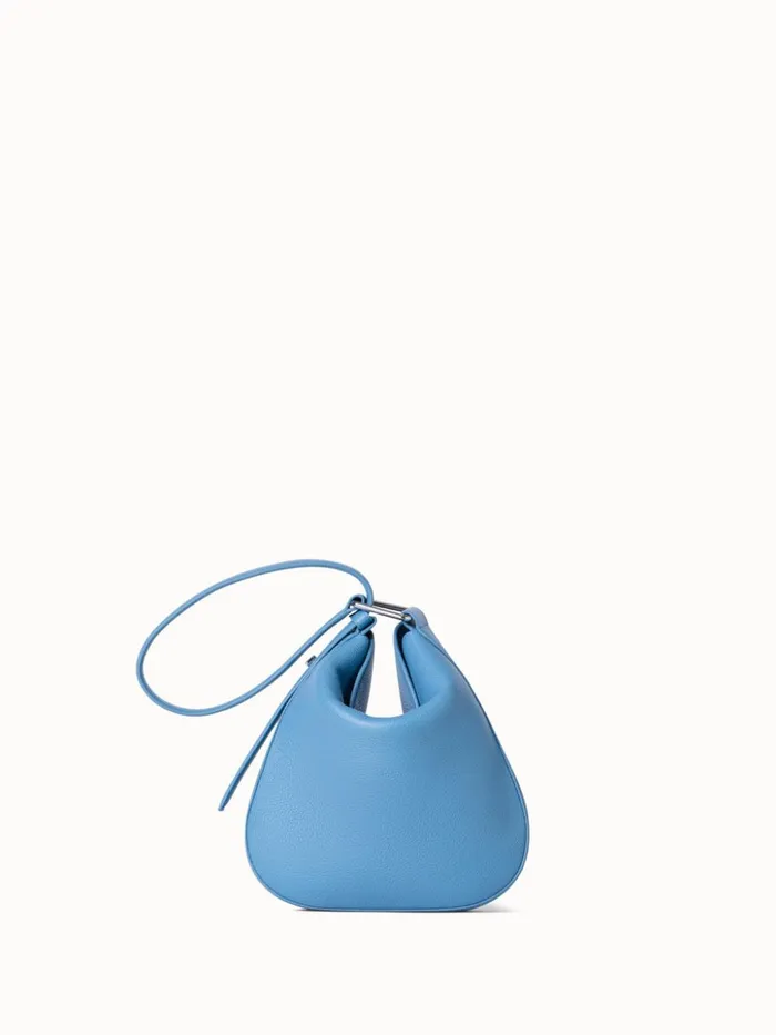 Little Anna Hobo Bag In Leather Sky Women Akris Mini Bags
