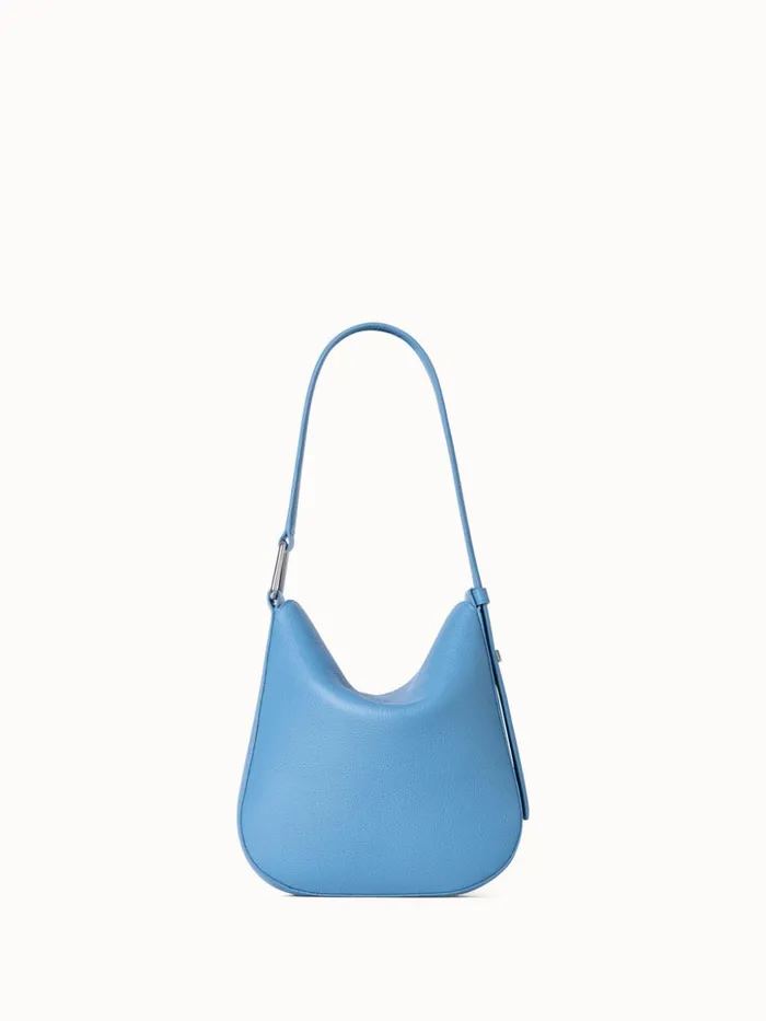 Little Anna Hobo Bag In Leather Sky Women Akris Mini Bags