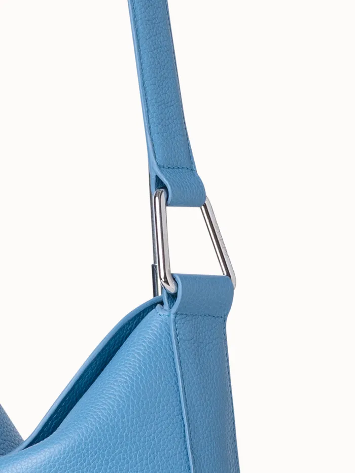Little Anna Hobo Bag In Leather Sky Women Akris Mini Bags