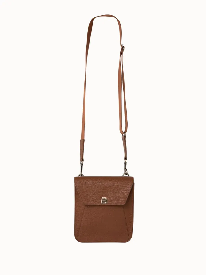 Little Anouk Messenger In Calf Leather Caramel Women Akris Mini Bags