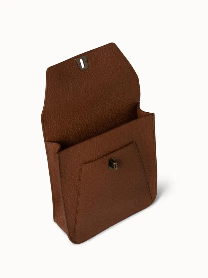 Little Anouk Messenger In Calf Leather Caramel Women Akris Mini Bags