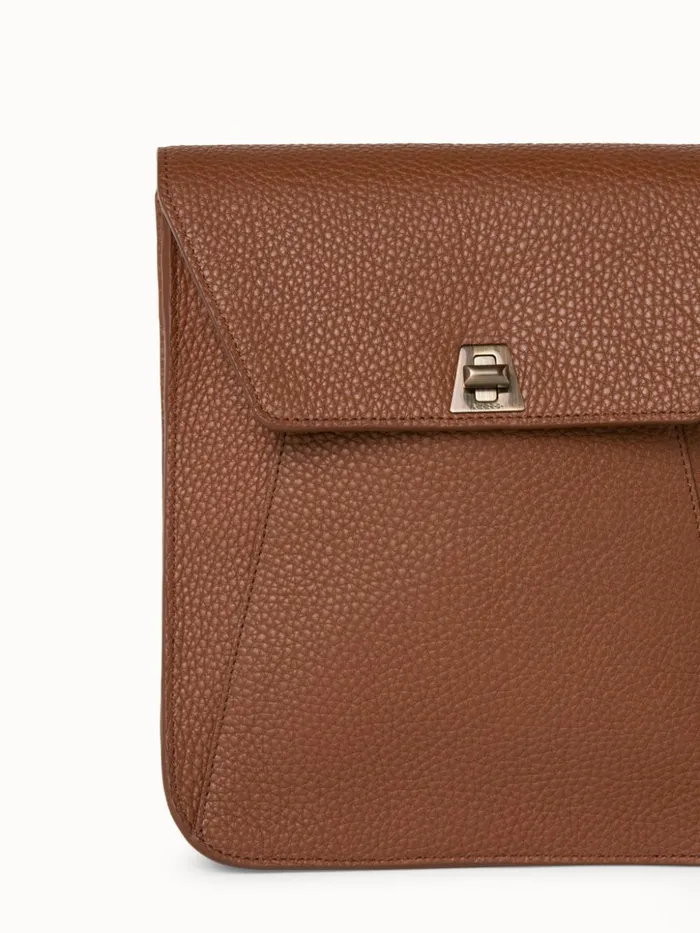 Little Anouk Messenger In Calf Leather Caramel Women Akris Mini Bags