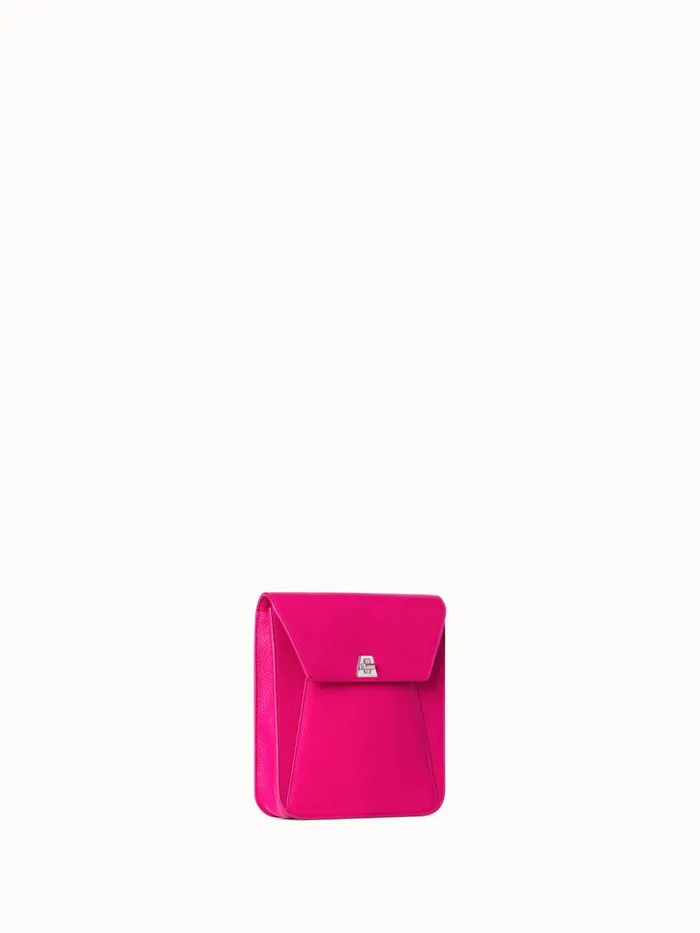 Little Anouk Messenger In Calf Leather Pink Women Akris Crossbody Bags