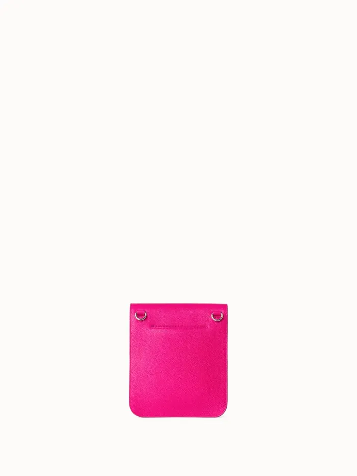 Little Anouk Messenger In Calf Leather Pink Women Akris Crossbody Bags
