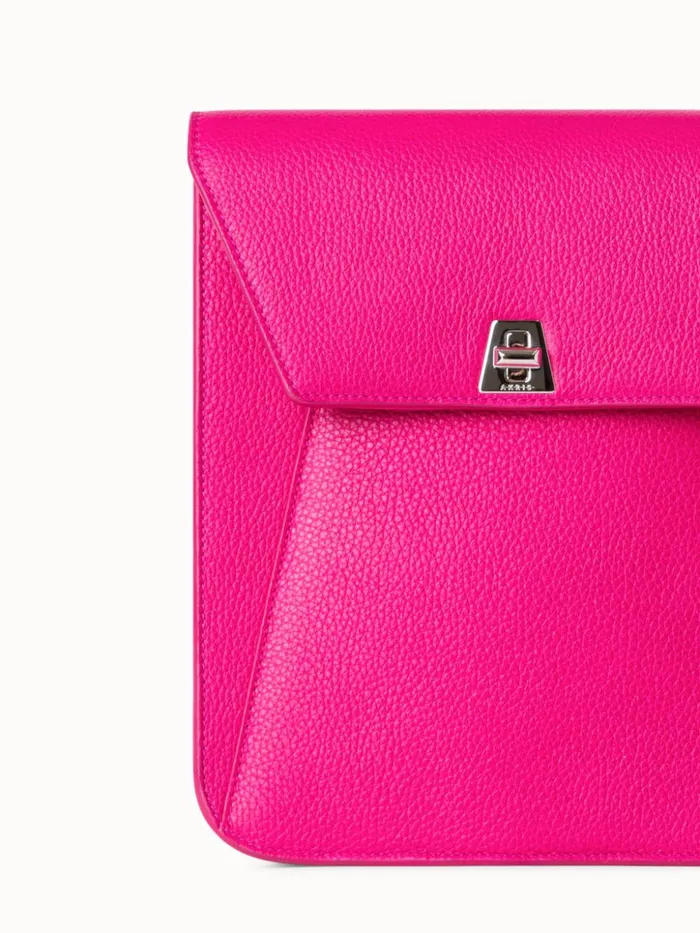 Little Anouk Messenger In Calf Leather Pink Women Akris Crossbody Bags