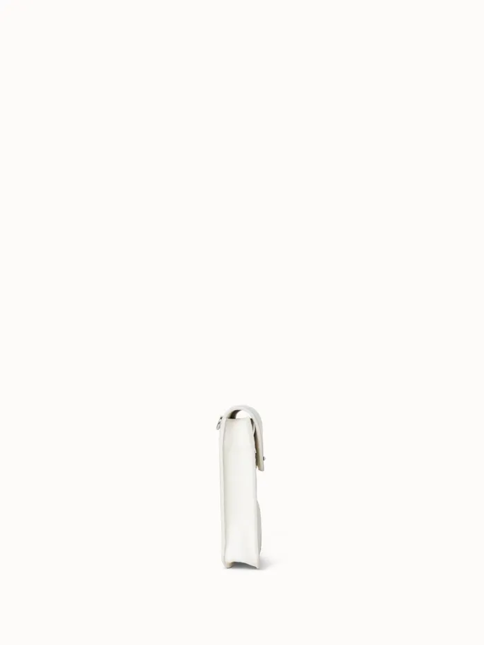 Little Anouk Messenger In Calf Leather White Women Akris Mini Bags