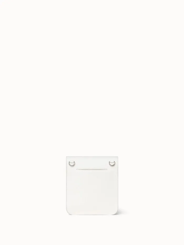 Little Anouk Messenger In Calf Leather White Women Akris Mini Bags