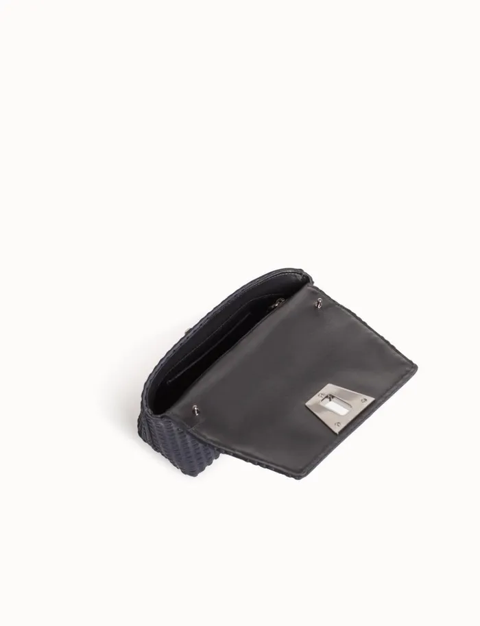 Little Day Bag In Techno Trapezoid Fabric Black Women Akris Crossbody Bags
