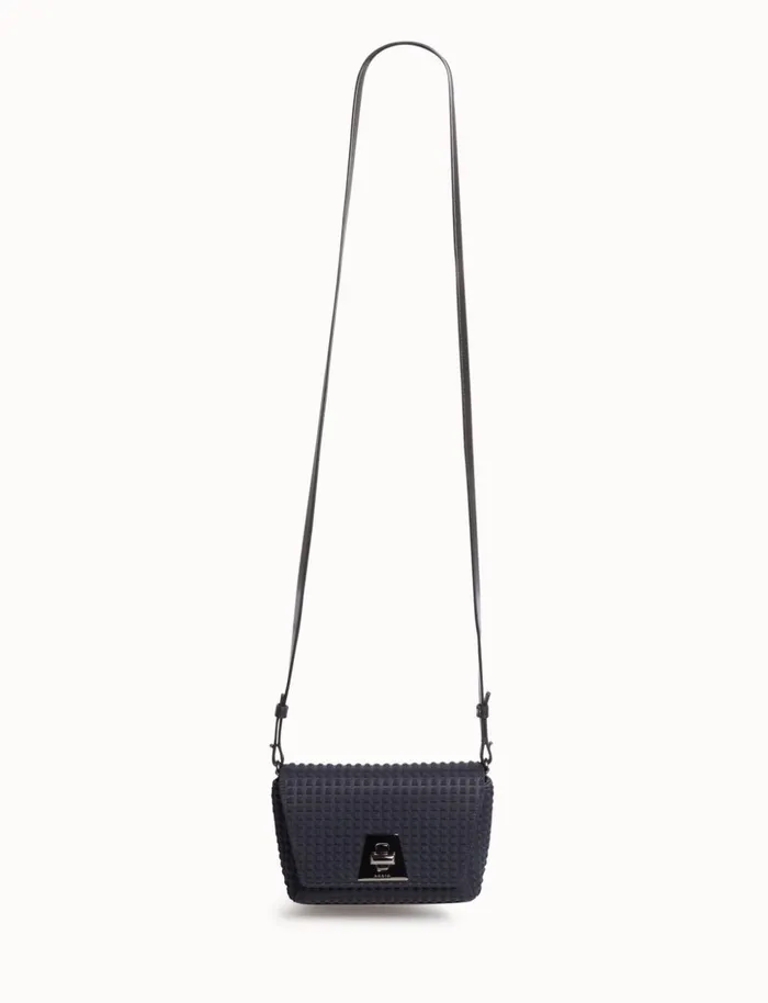 Little Day Bag In Techno Trapezoid Fabric Black Women Akris Crossbody Bags