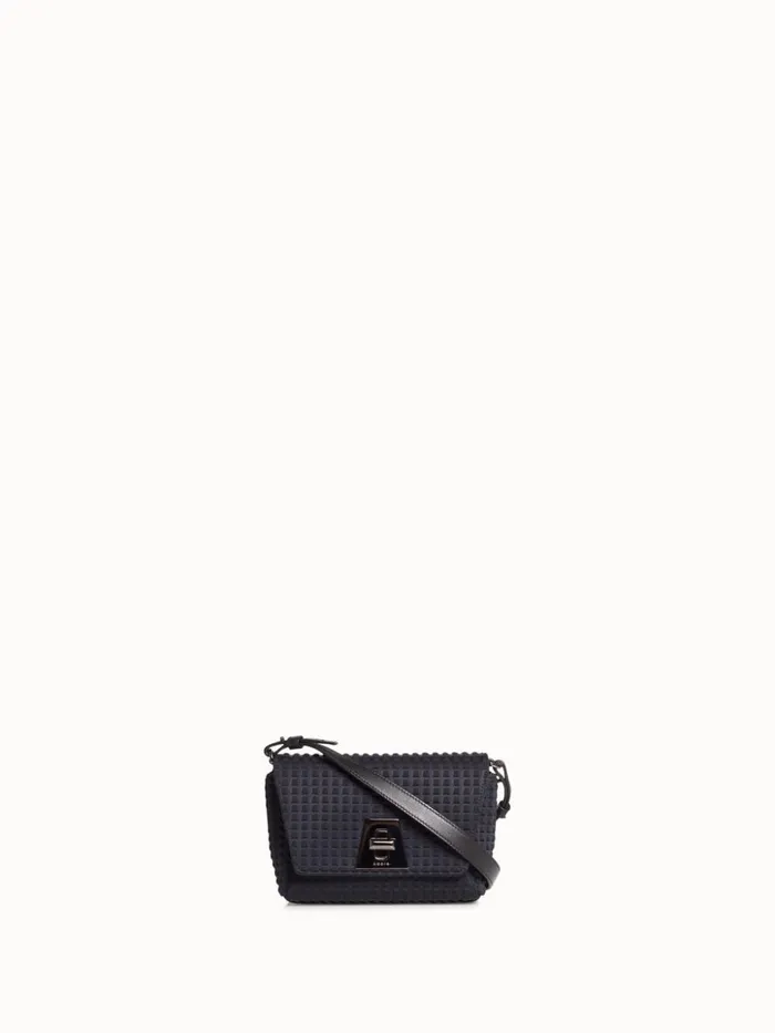 Little Day Bag In Techno Trapezoid Fabric Black Women Akris Crossbody Bags