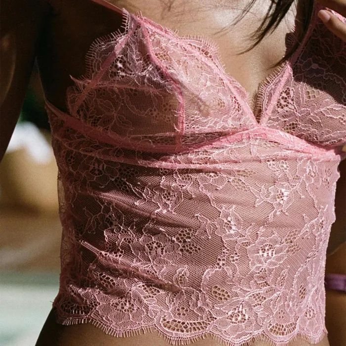 Love Stories Cup A To D Dawn Long Bralette Pink 8211 Women