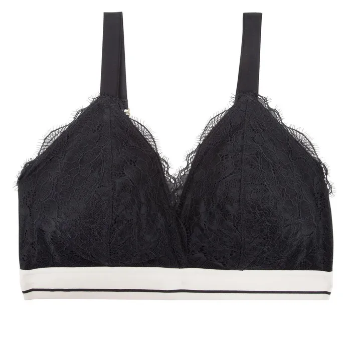 Love Stories Cup E To F Darling Lace Bralette Black 8211 Women