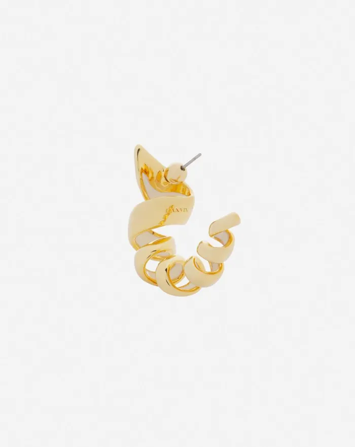Mlodie Ribbon Creole Earrings Goldmoon Women Lanvin Jewelry