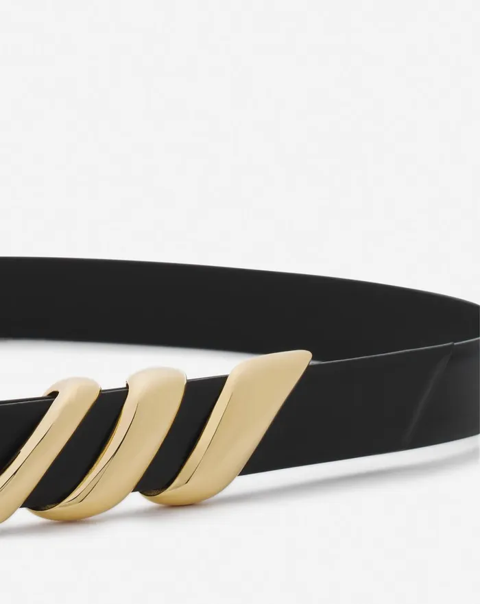 Mlodie Ribbon Leather Belt Black Women Lanvin Belts Mlodie Ribbon Leather Belt Black Women Lanvin Belts
