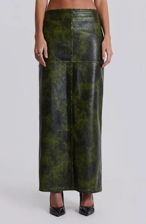 Maxi Skirts Women Jaded London Venom Faux Leather Maxi Skirt