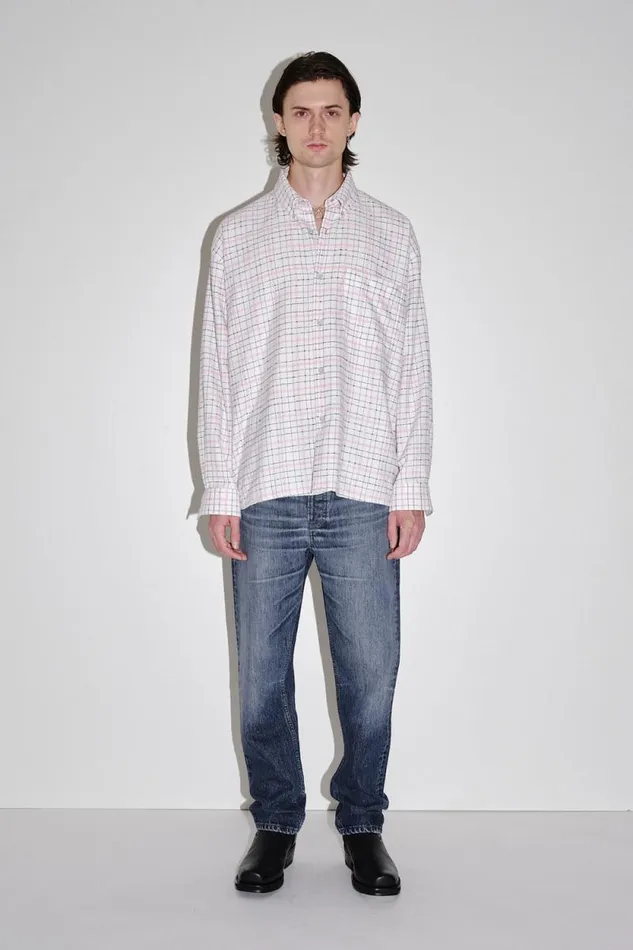 Maza Check 8211 Pink Check Men Won Hundred Shirts