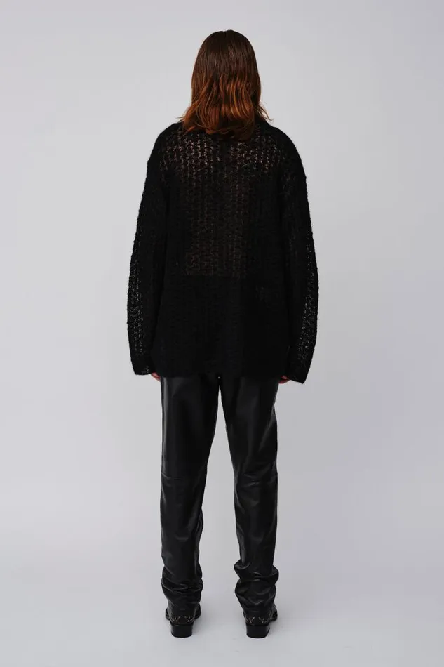 Mazar LS 8211 Black Men Won Hundred Knitwear