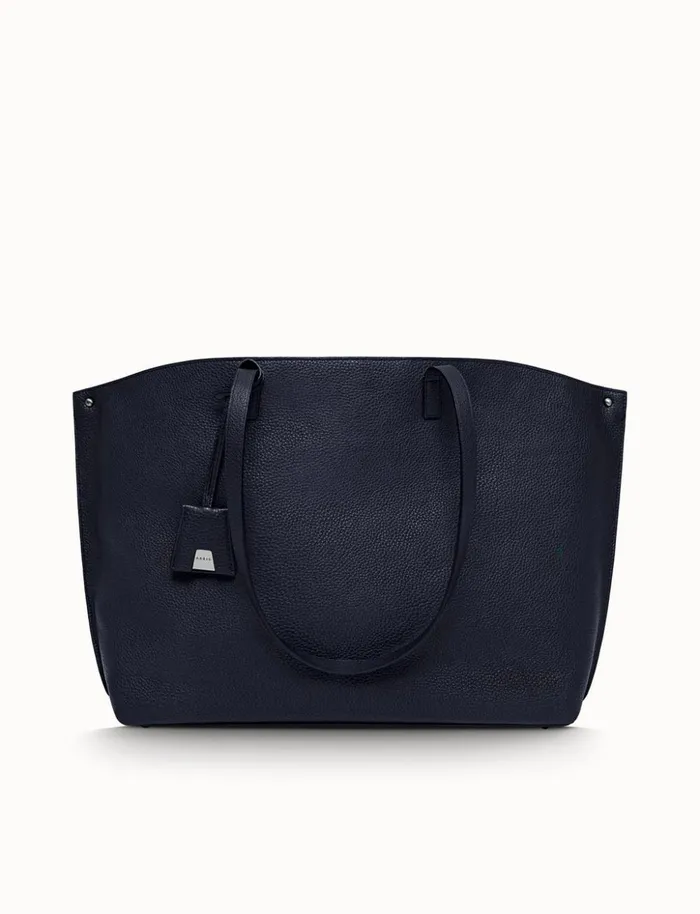 Medium Ai Shoulder Bag In Cervocalf Leather Denim Women Akris Shoulder Bags