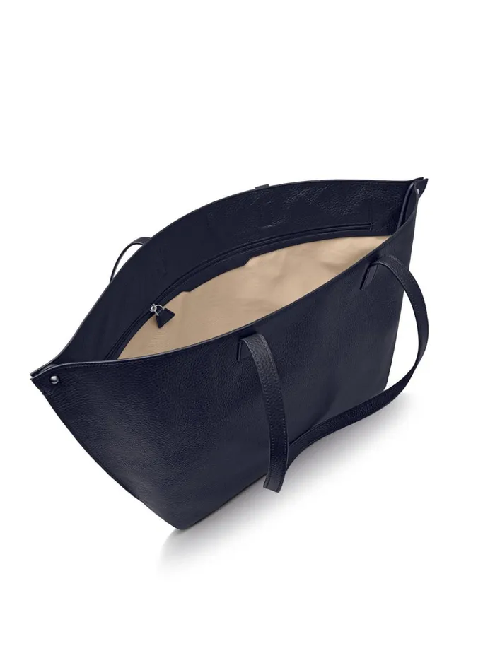 Medium Ai Shoulder Bag In Cervocalf Leather Denim Women Akris Shoulder Bags