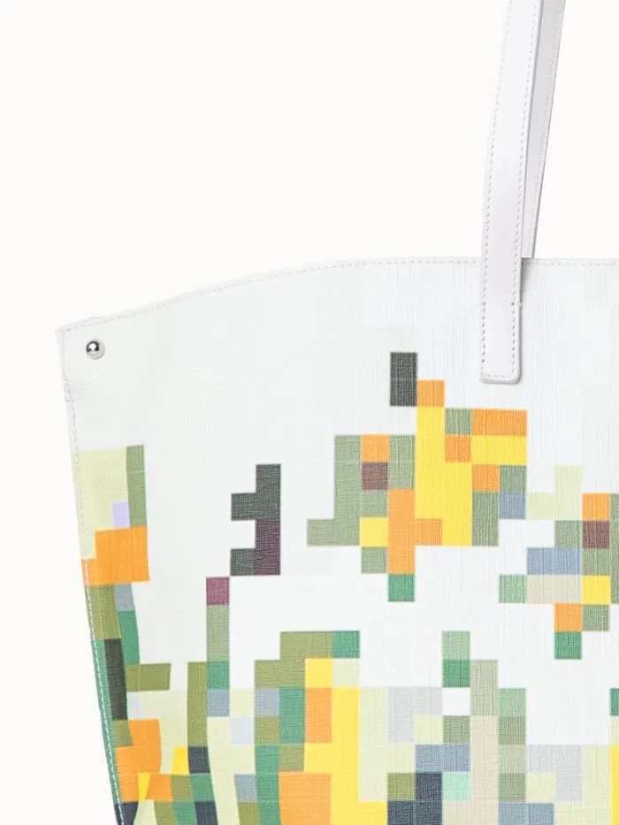 Medium Ai Shoulder Bag With Flowers At Home Print Flowers At Home Women Akris Shoulder Bags