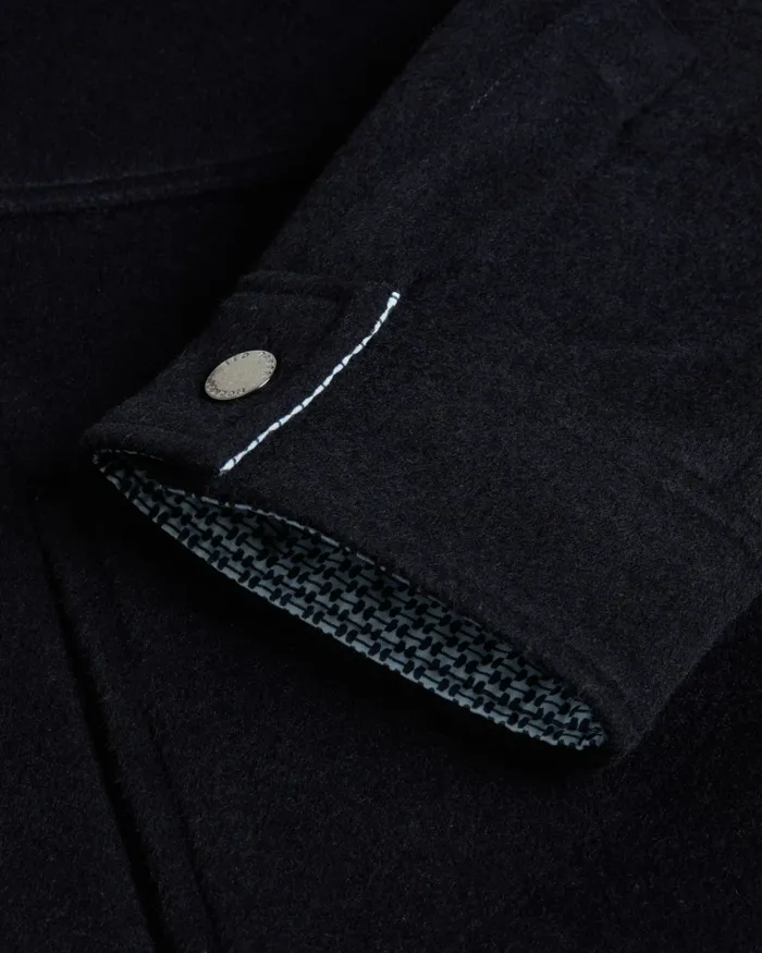 Men ADERBRY 8211 Wool Blend Overshirt Navy Ted Baker Shirts Men ADERBRY 8211 Wool Blend Overshirt Navy Ted Baker Shirts